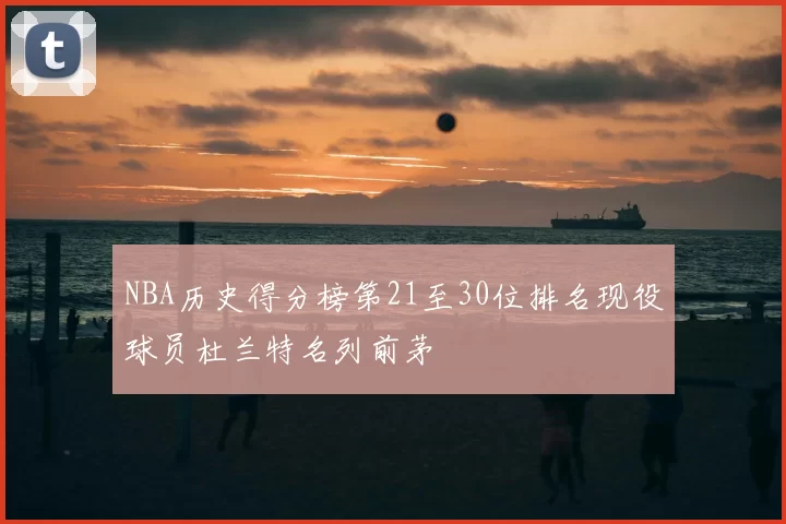 NBA历史得分榜第21至30位排名现役球员杜兰特名列前茅