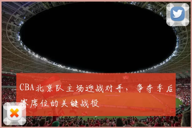CBA北京队主场迎战对手,争夺季后赛席位的关键战役